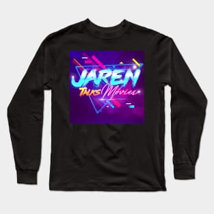 JAREN TALKS MOVIES SQUARE LOGO w/ Galaxy Background Long Sleeve T-Shirt